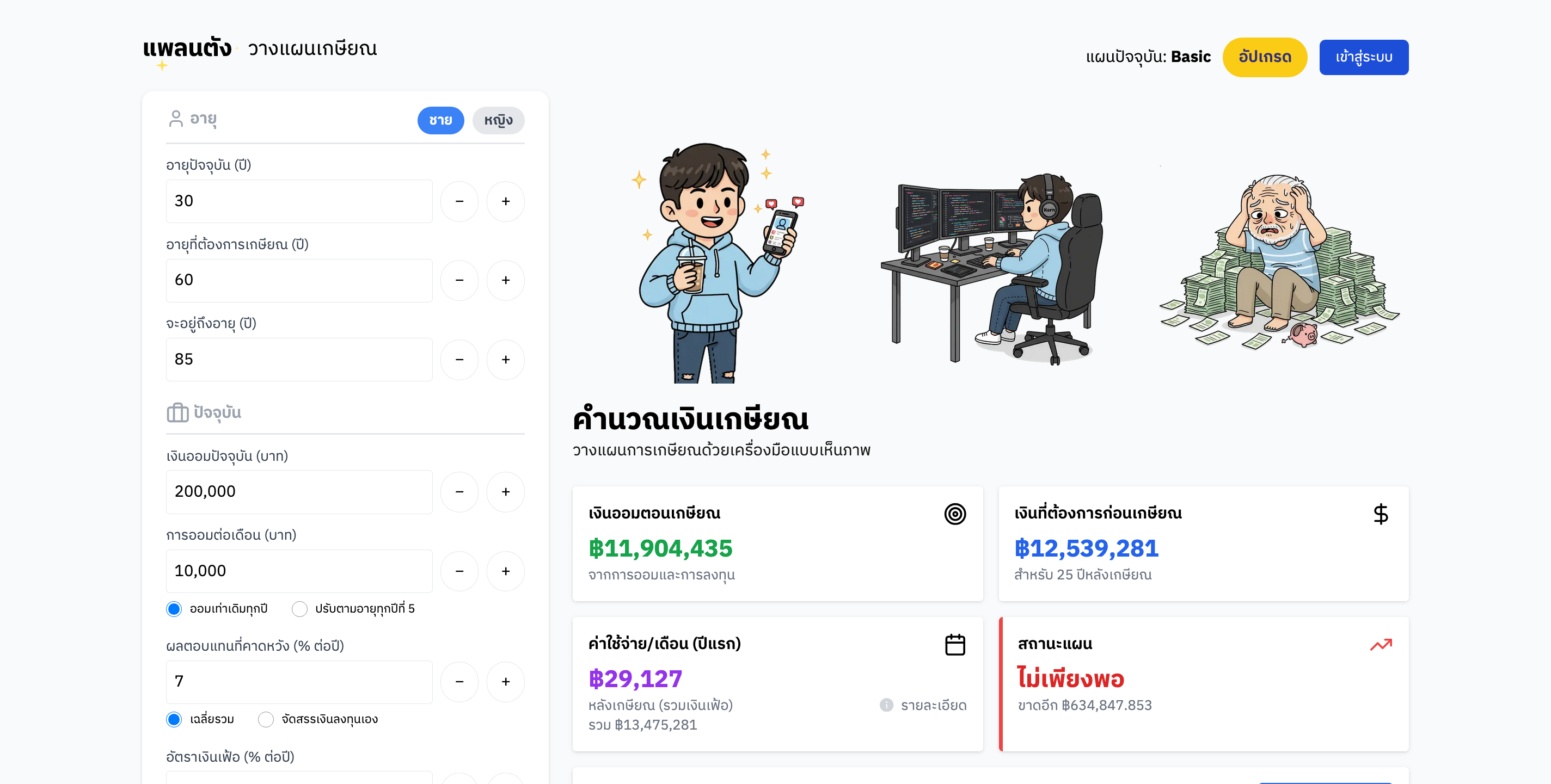 แพลนตัง วางแผนเกษียณ